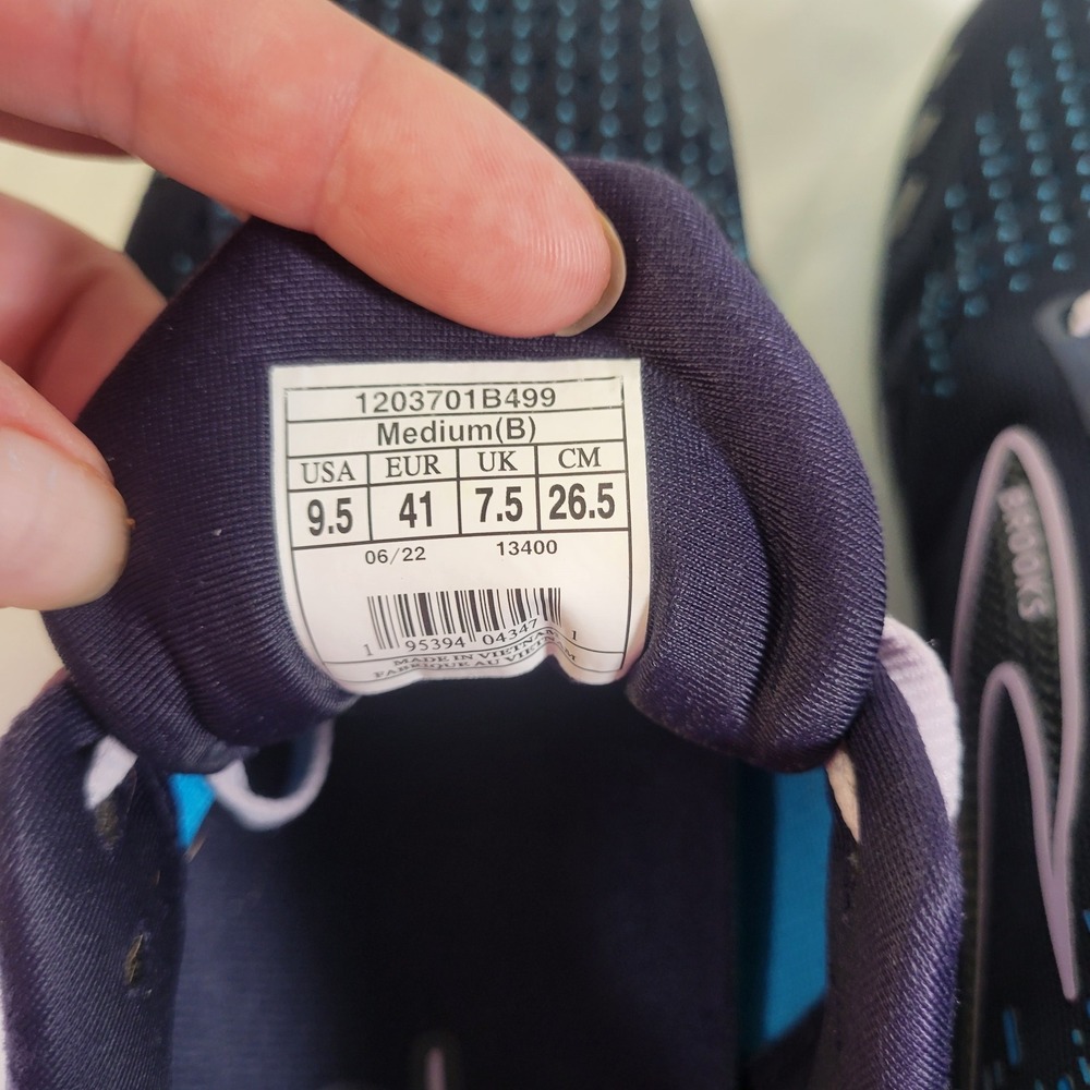 Brooks Glycerin GTS 20 Womens Running Shoes Blue Purple 1203701B499 Size 9.5 B - Picture 6 of 7
